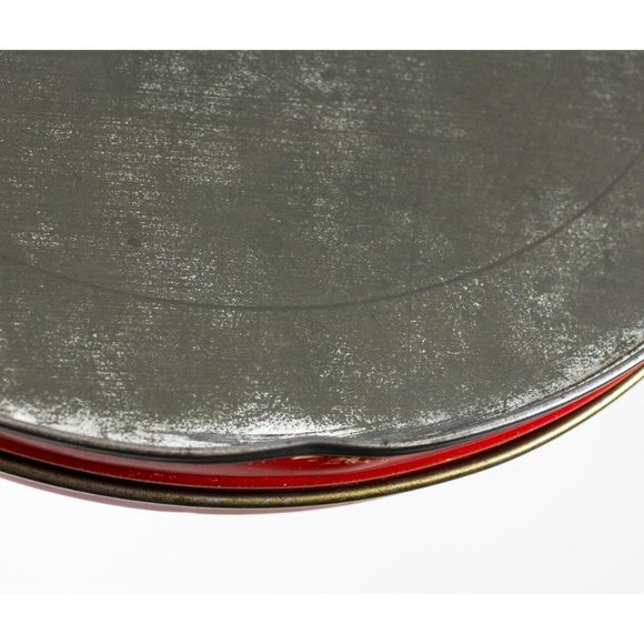 Vintage 1950's Barricini Candies Round Tin w/Lid Horse & Carriage NYC 8.5" - Picture 6 of 9